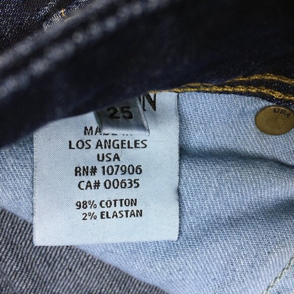 HUDSON Dark Wash COLLIN FLAP Fray Raw Hem 5 Pocket Logo Hardware Skinny Jeans - Picture 3 of 13